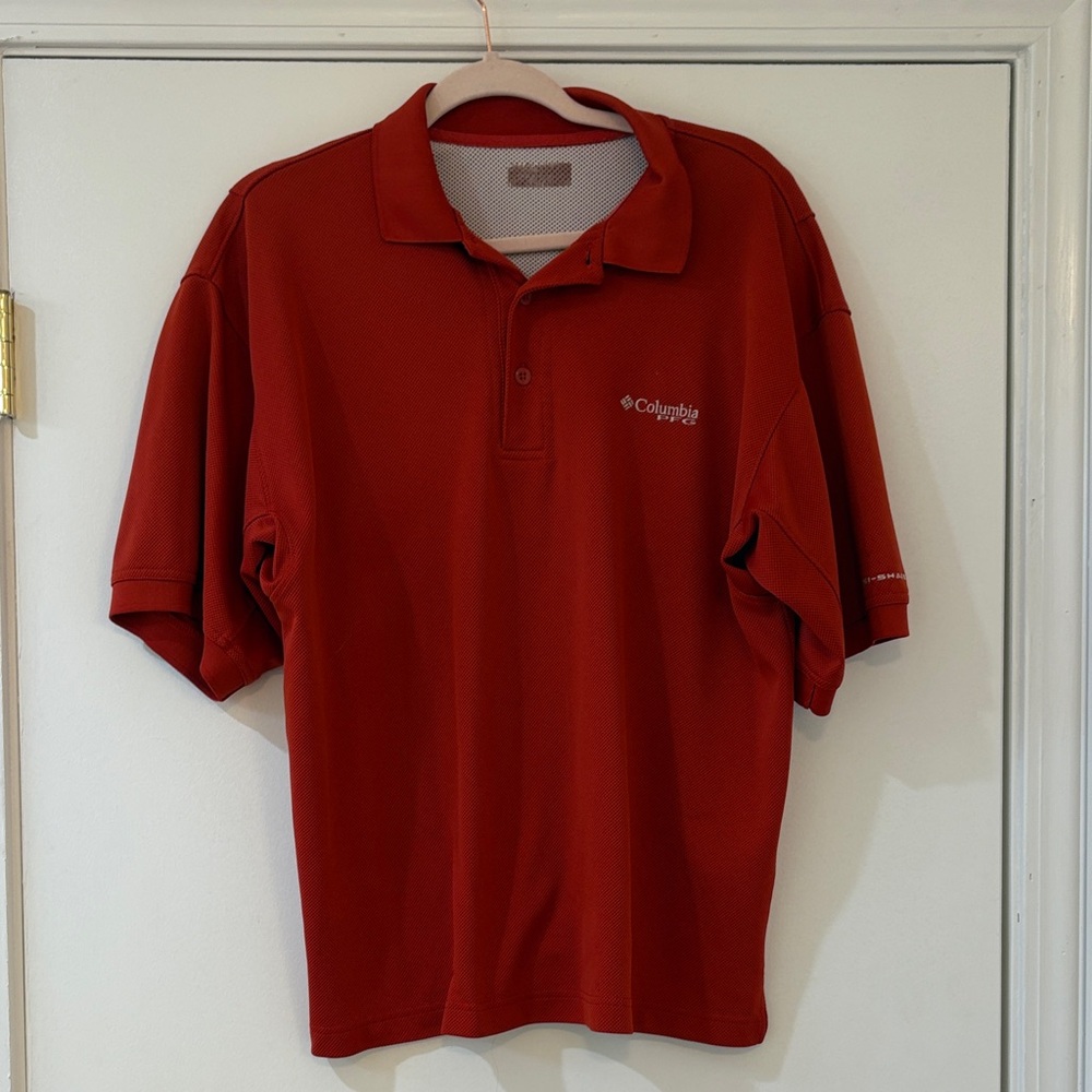 Columbia Men's Deep Red Polo Shirt